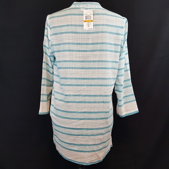 Michael Kors Striped Tunic Top Sz Small - Picture 3 of 8